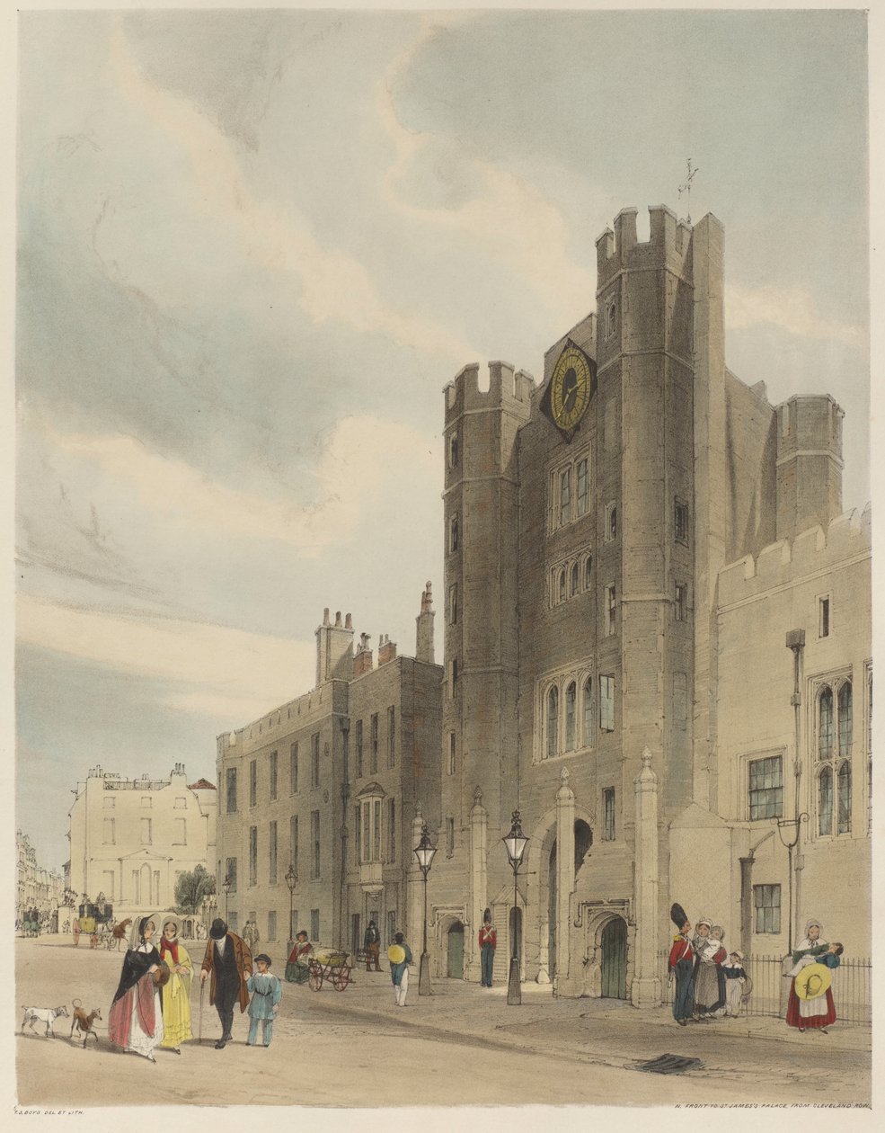 Lontoo sellaisena kuin se on: North Front St. Jamesin palatsiin, Cleveland Row