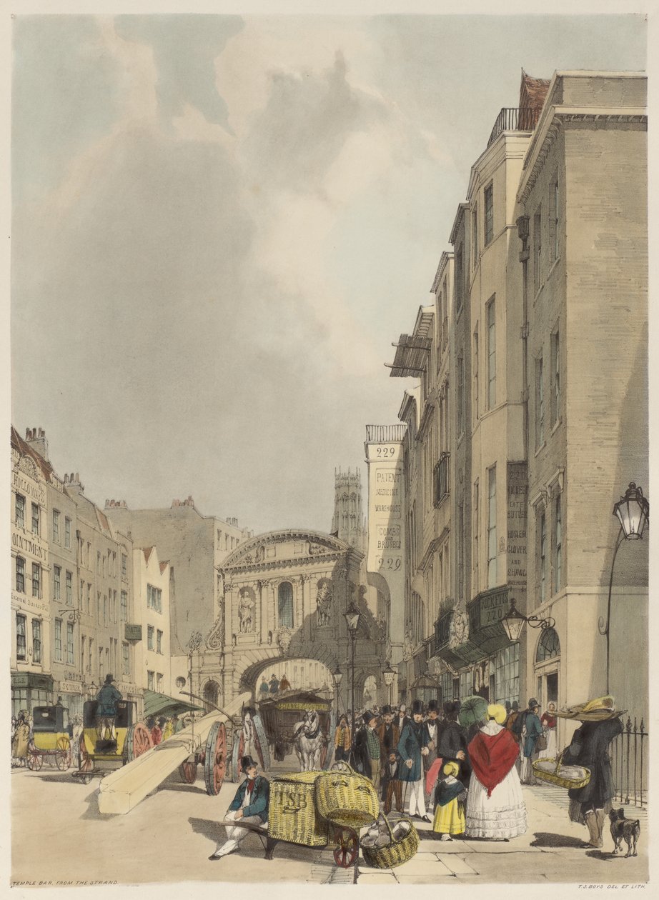 Lontoo sellaisena kuin se on: Temple Bar, Strandista tekijältä Thomas Shotter Boys