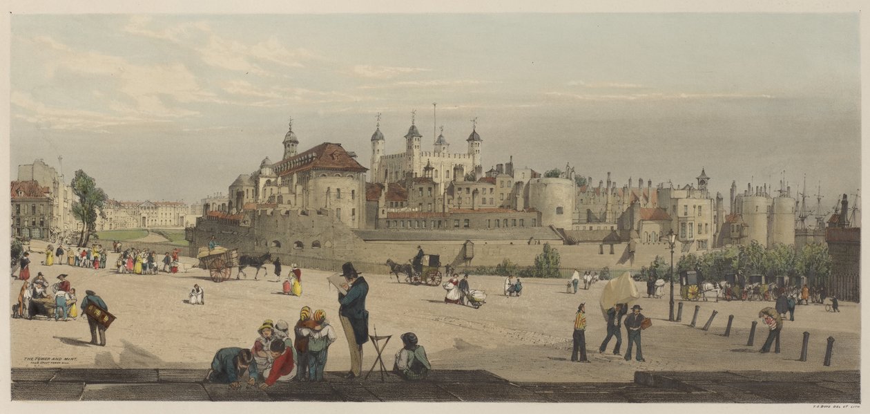 Lontoo sellaisena kuin se on: Tower and Mint, Great Tower Hillistä tekijältä Thomas Shotter Boys