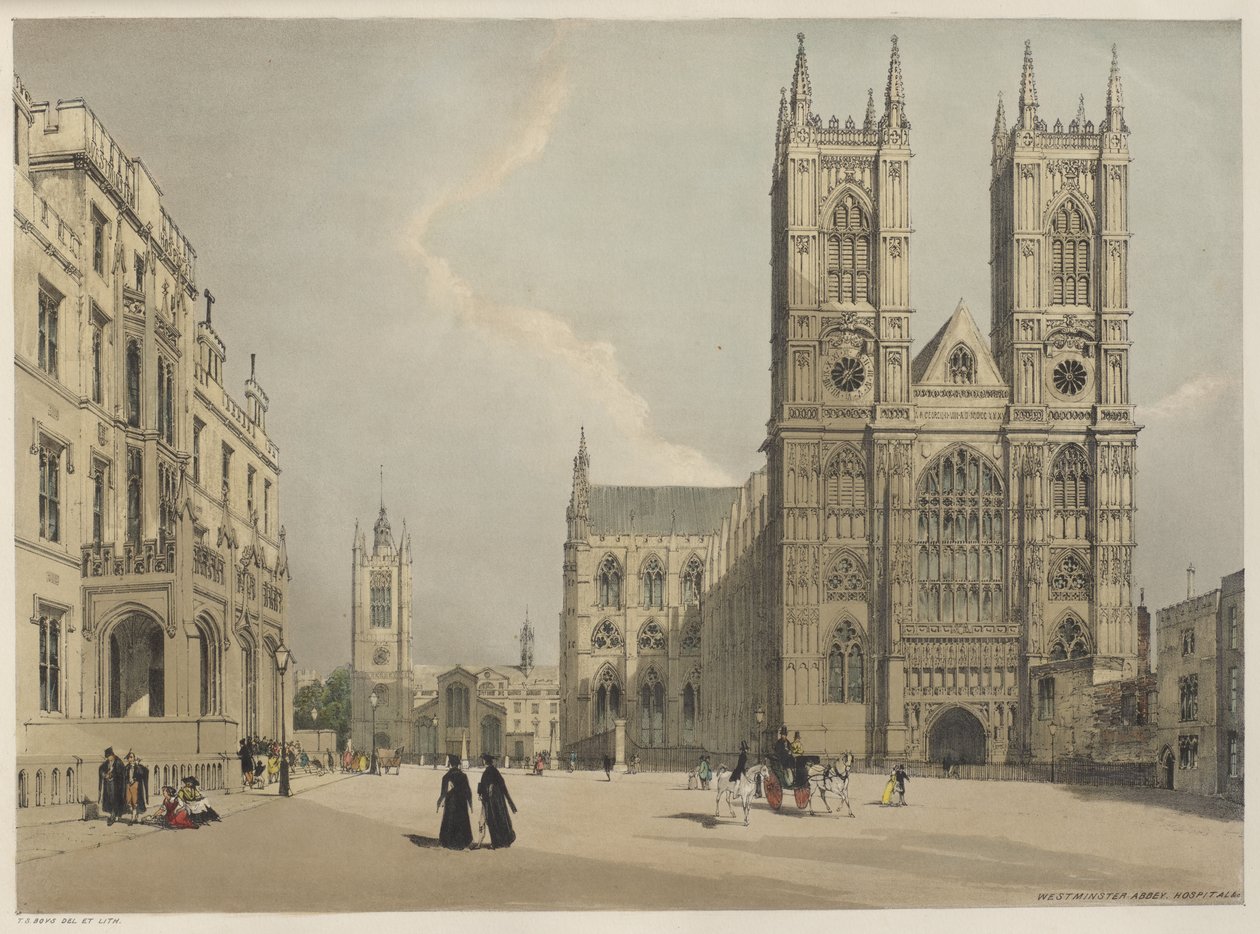 Lontoo sellaisena kuin se on: Westminster Abbey tekijältä Thomas Shotter Boys
