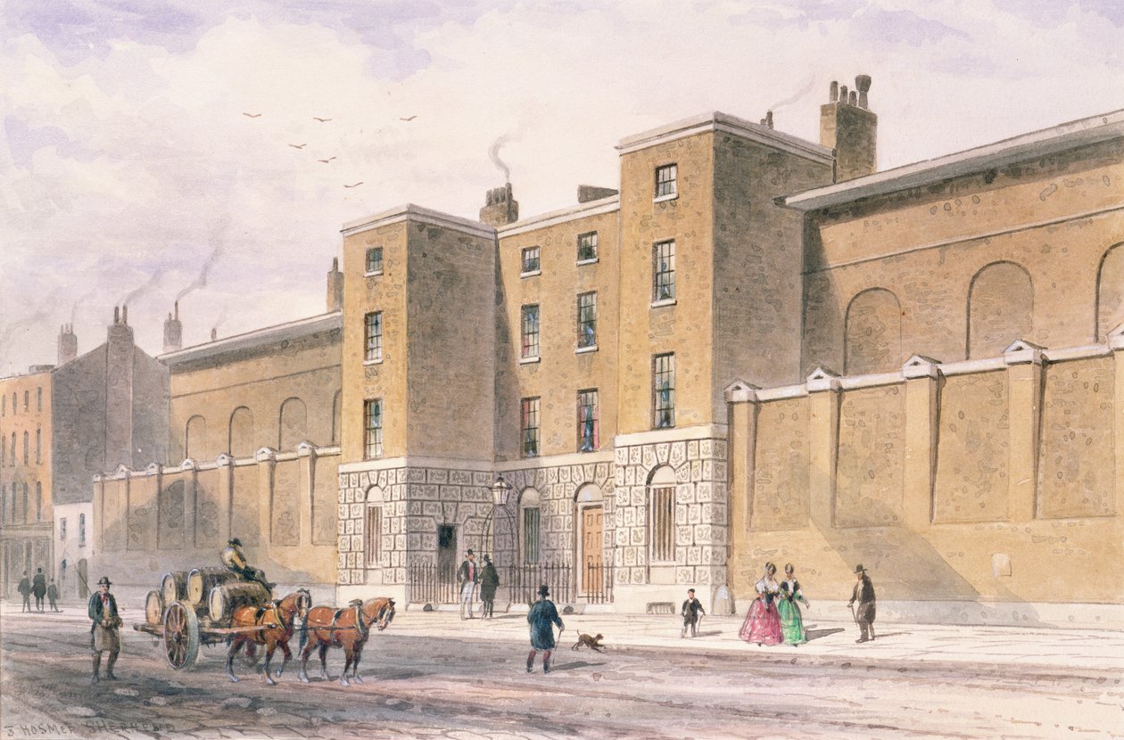 Pohjoisrintama St. Jamesin palatsille, noin 1850 tekijältä Thomas Shotter Boys