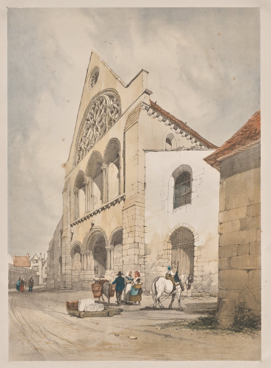 Kuvankaunis arkkitehtuuri Pariisissa, Gentissä, Antwerpenissä, Rouenissa: St. Andre, Chartres, Ranska tekijältä Thomas Shotter Boys