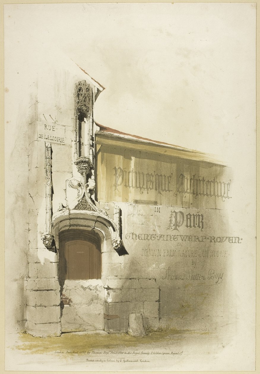 Kuvankaunis arkkitehtuuri Pariisissa, Gentissä, Antwerpenissä, Touenissa jne. tekijältä Thomas Shotter Boys