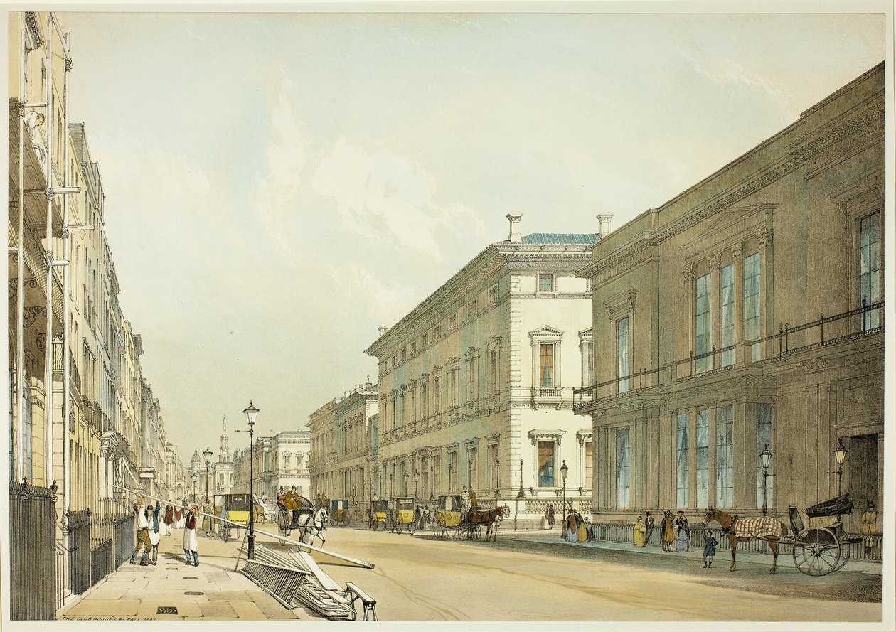 Club Houses ja Pall Mall, kolmetoista levy alkuperäisestä Lontoosta sellaisena kuin se on tekijältä Thomas Shotter Boys