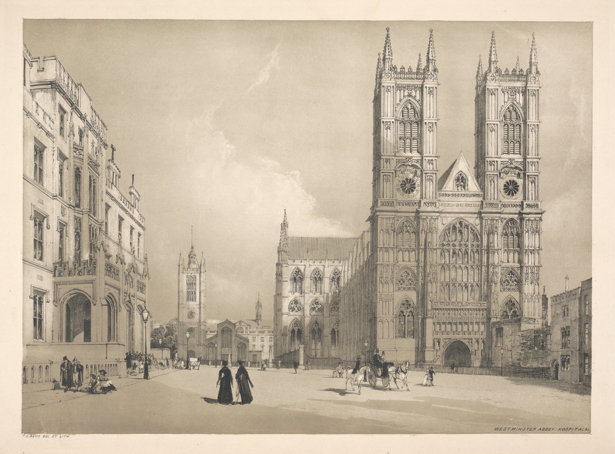 Westminster Abbey, sairaala jne. tekijältä Thomas Shotter Boys