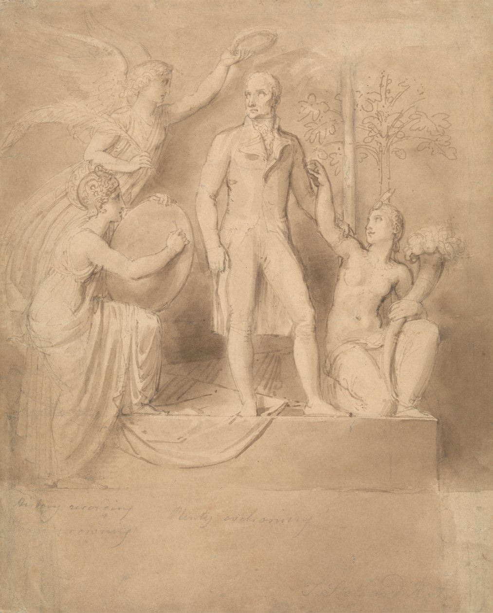 Tutkimus Wellingtonin monumentille tekijältä Thomas Stothard