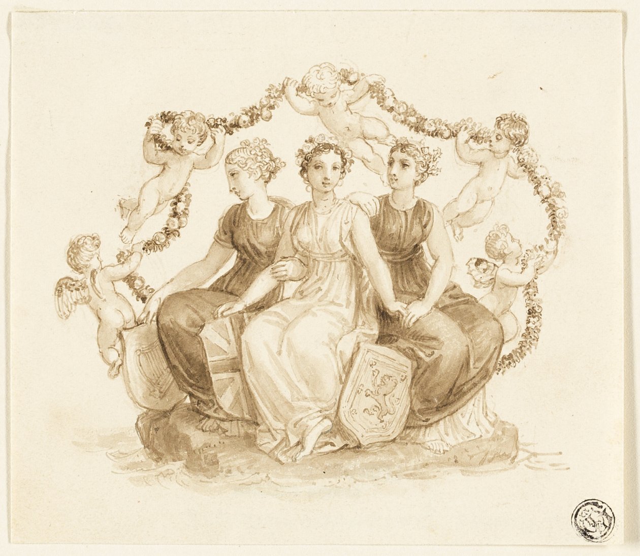 Allegoria Englannista, Skotlannista ja Irlannista tekijältä Thomas Stothard