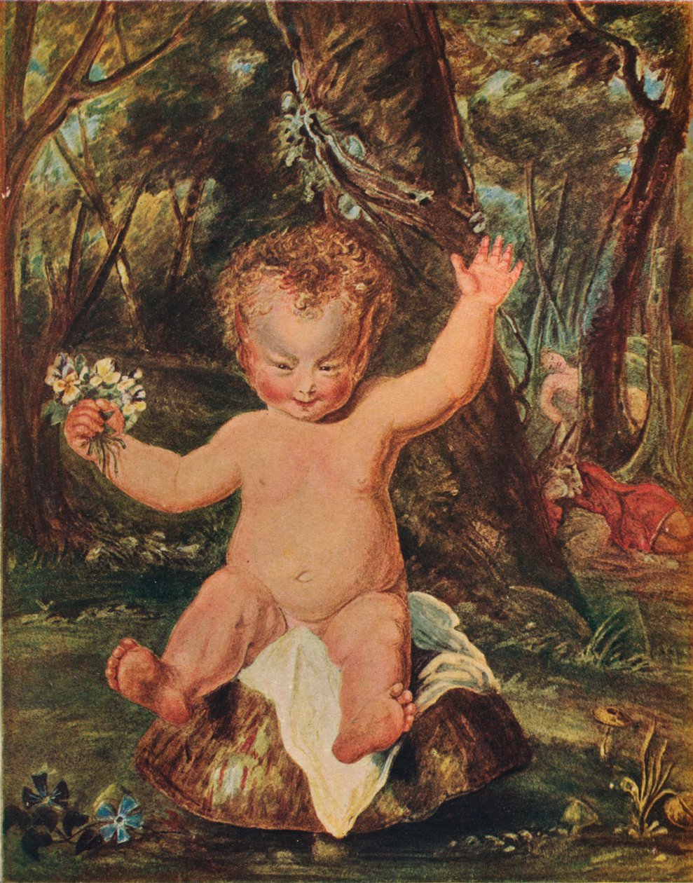 Puck, Stoddartin vesiväripiirroksesta Reynoldsin mukaan, 1789, 1903 tekijältä Thomas Stothard