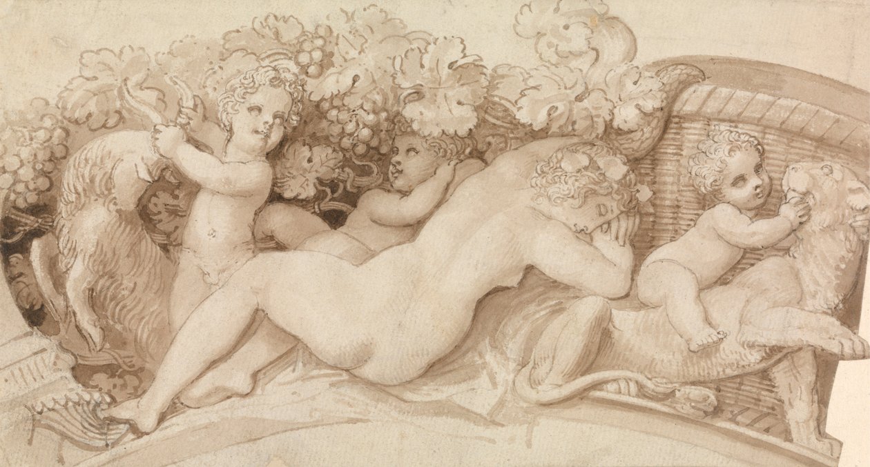 Projeto de Relevo para Saleiro de Prata Finlandês tekijältä Thomas Stothard