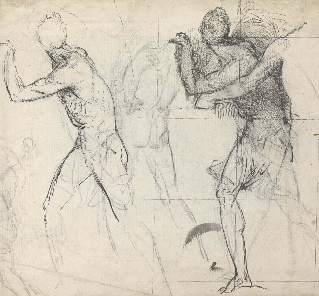 Luonnos klassisista hahmoista toiminnassa tekijältä Thomas Stothard