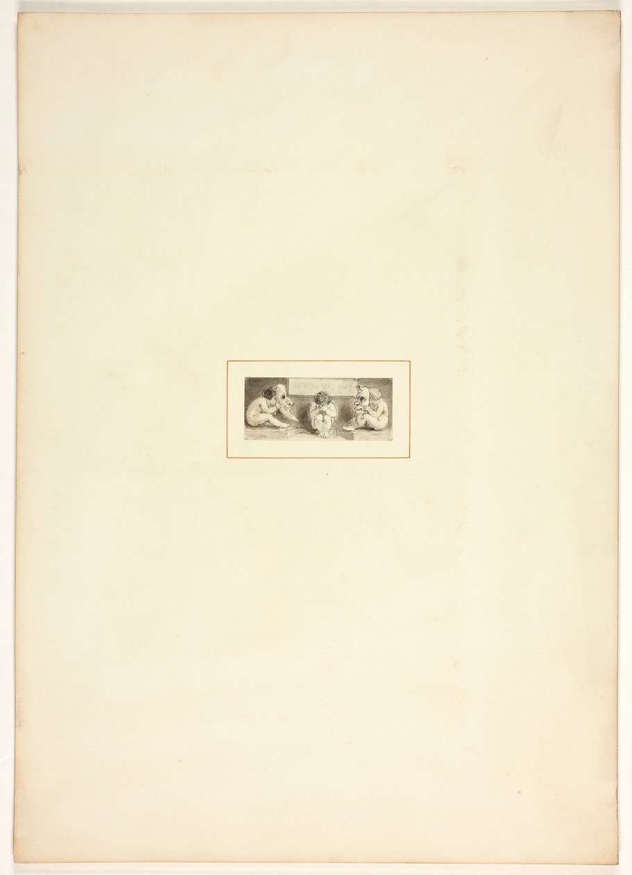 Tutkielma teoksen "The Task" kuvalaattaa varten tekijältä Thomas Stothard
