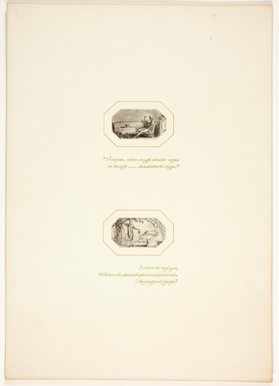 Studie für eine Platte aus The Task tekijältä Thomas Stothard
