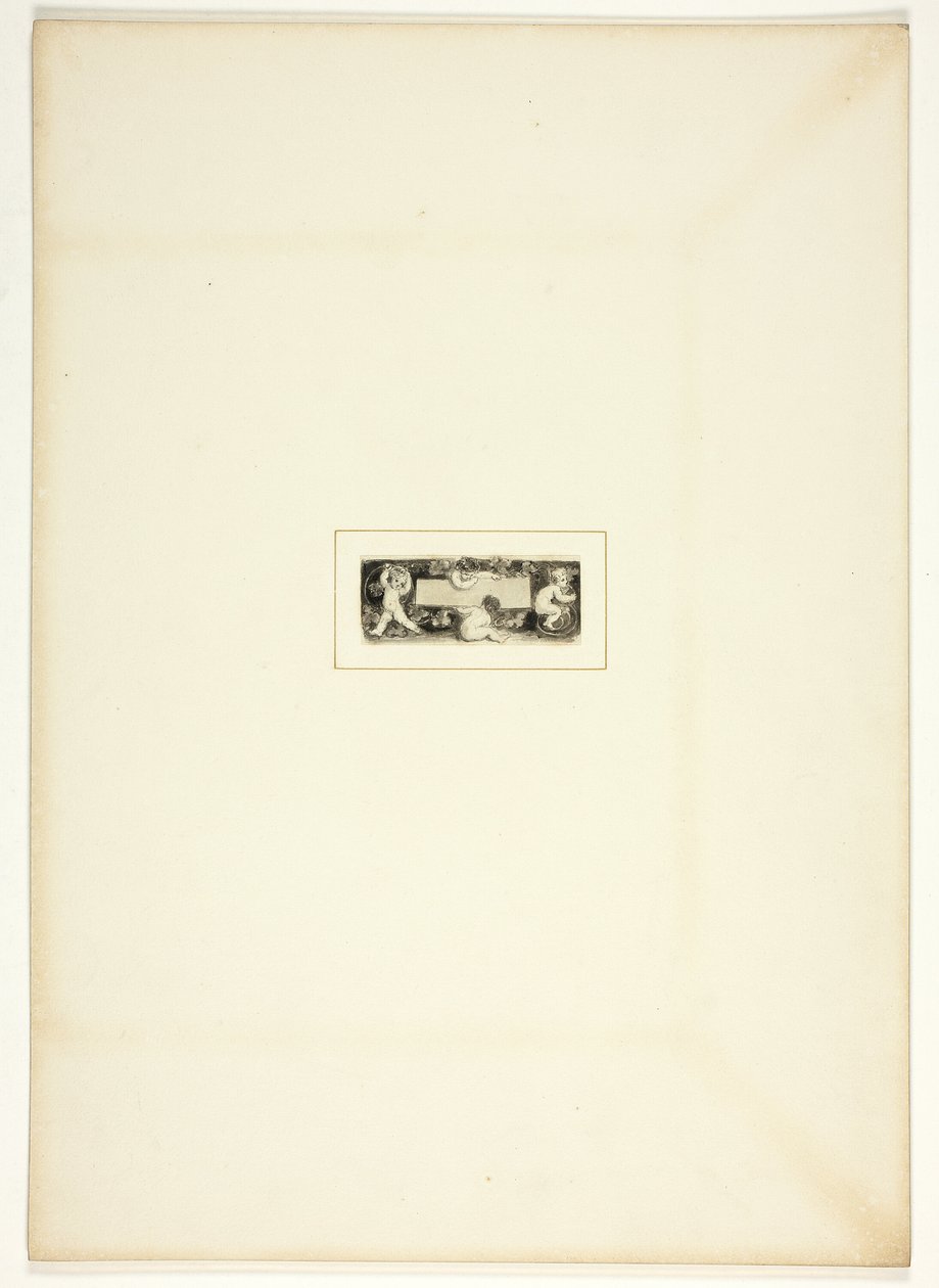 Tutkimus lautaselle The Triumphs of Temperista, vuoden 1796 Royal Engagements Pocket Book -kirjasta tekijältä Thomas Stothard