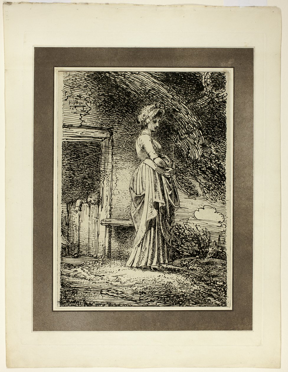Kadonnut omena, Specimens of Polyautography -lehden ensimmäisestä numerosta tekijältä Thomas Stothard