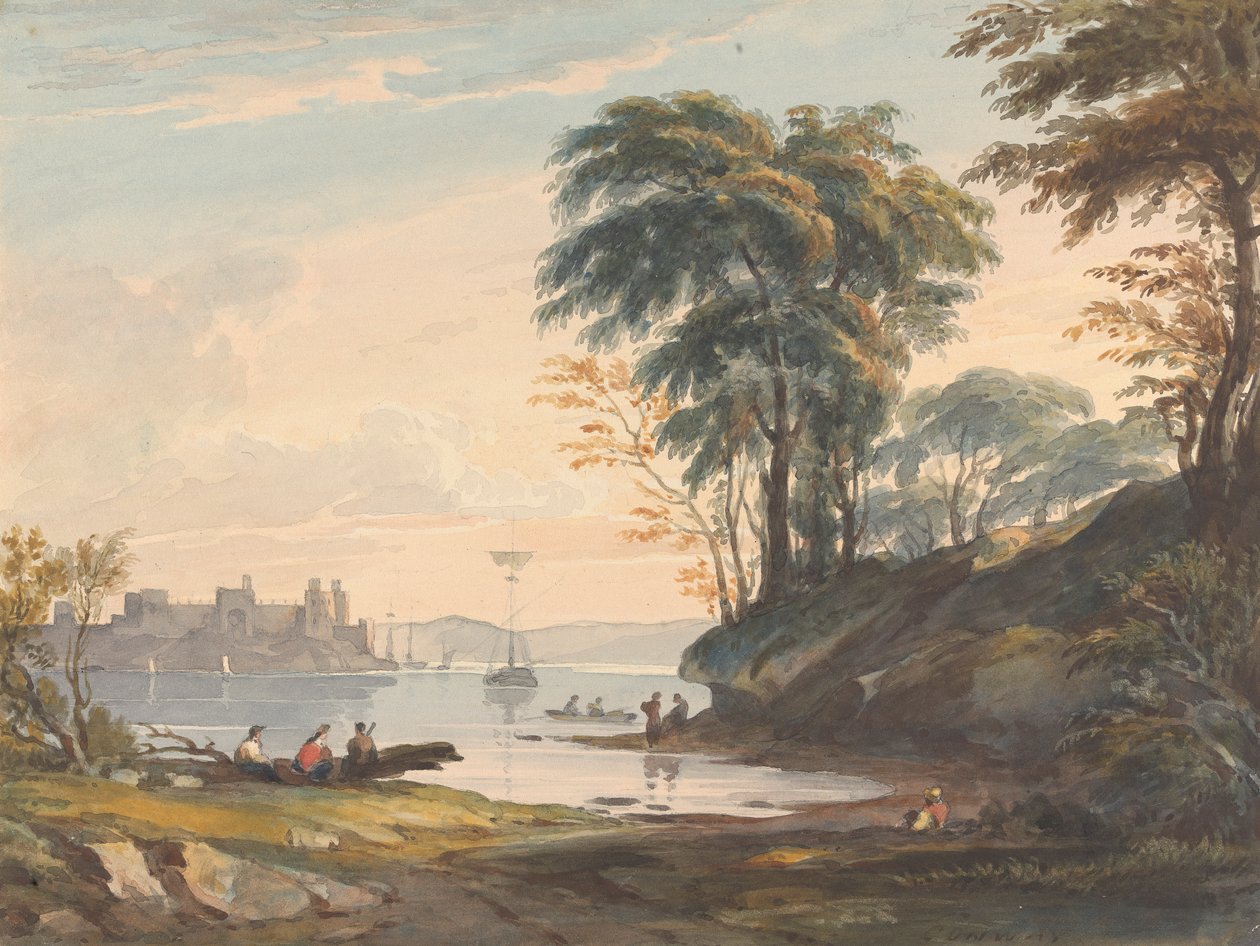 elokuun 15. päivä. Conwyn linna tekijältä Thomas Sully