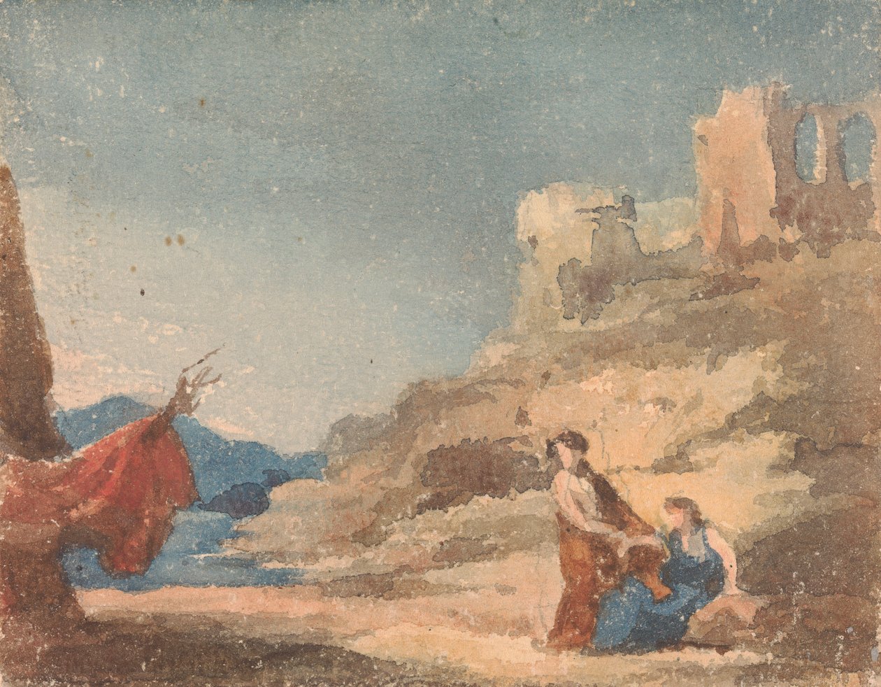 Figuras entre ruínas em Hillfinnish tekijältä Thomas Sully