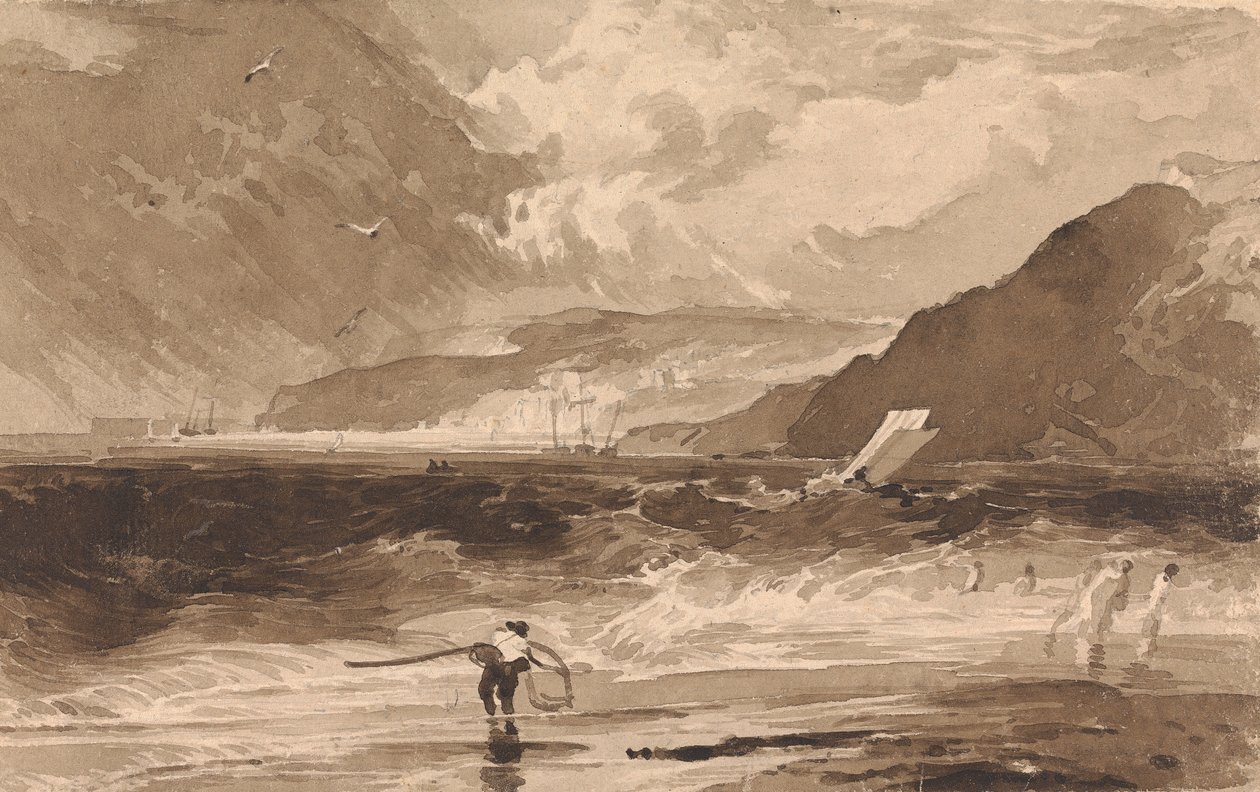 Lyme Regis, Dorsetshire, myrsky tekijältä Thomas Sully
