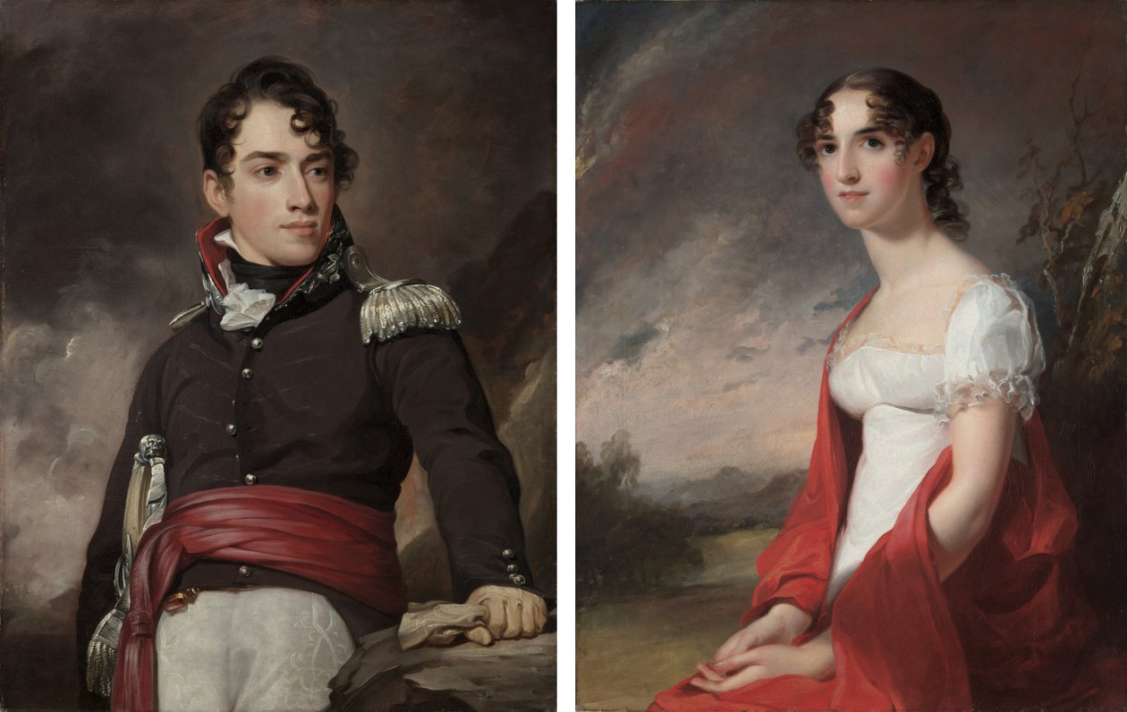 Jean Terford Davidin ja Mary Sicard Davidin muotokuvia tekijältä Thomas Sully