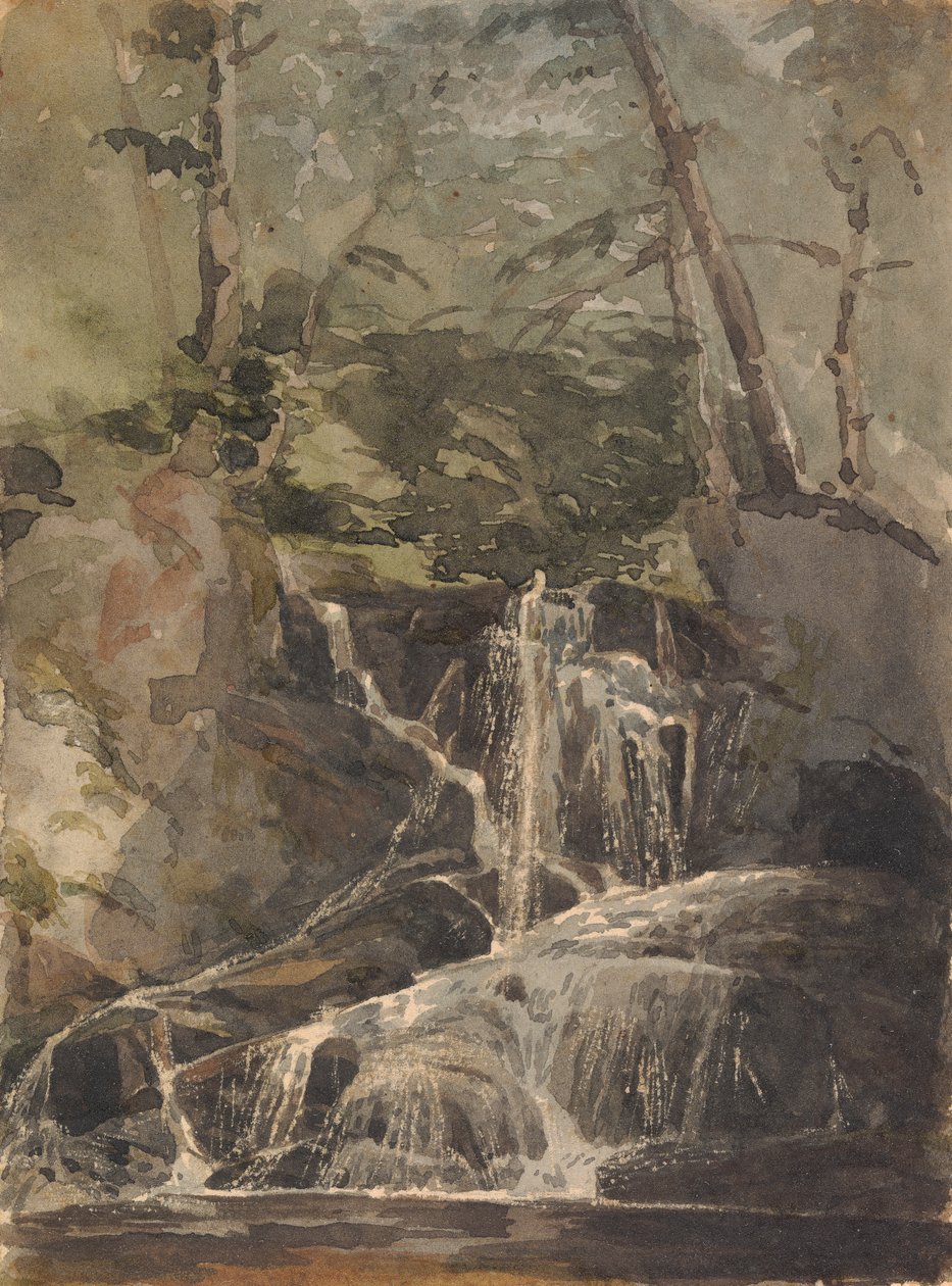 Pieni vesiputous metsässä tekijältä Thomas Sully