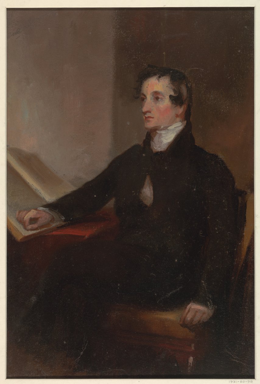 Tutkimus "The Reverend Thomas Stockton", San Francisco Museum of Fine Arts, San Francisco, CA tekijältä Thomas Sully