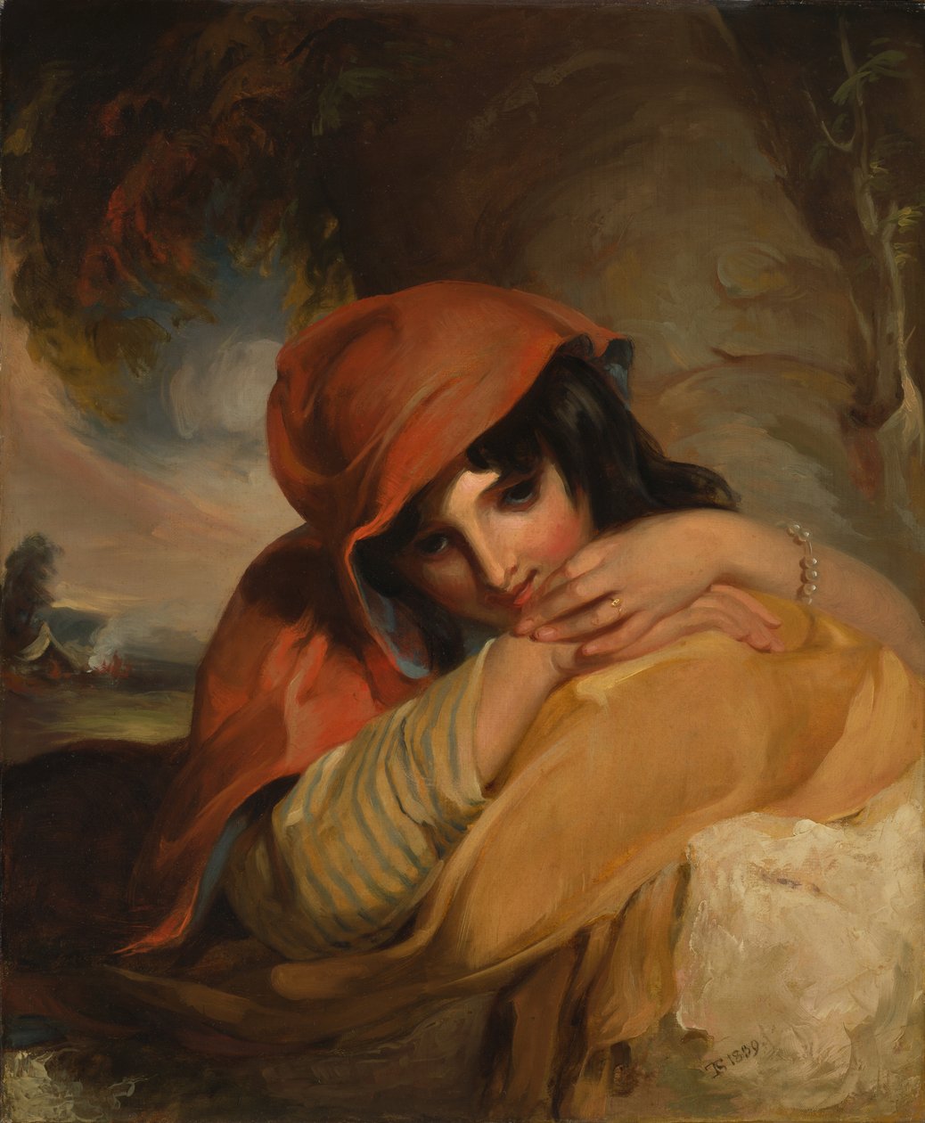 Mustalaistyttö tekijältä Thomas Sully