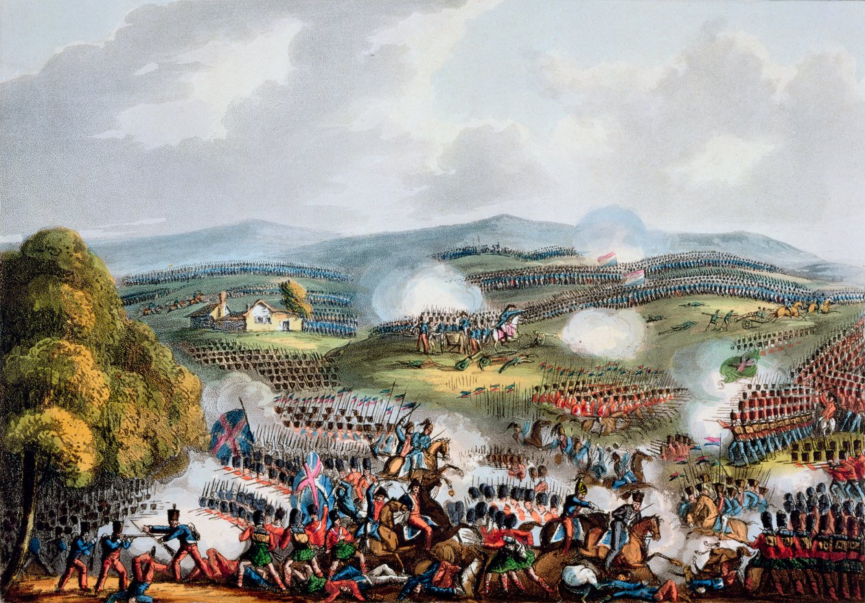 "Quatre Brasin taistelu, 16. kesäkuuta 1815". tekijältä Thomas Sutherland