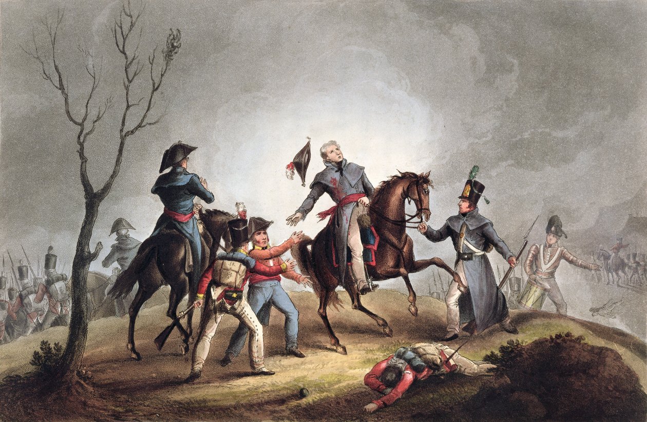 Sir John Mooren kuolema La Corunassa, Espanjassa, 17. tammikuuta 1809 1815 tekijältä Thomas Sutherland
