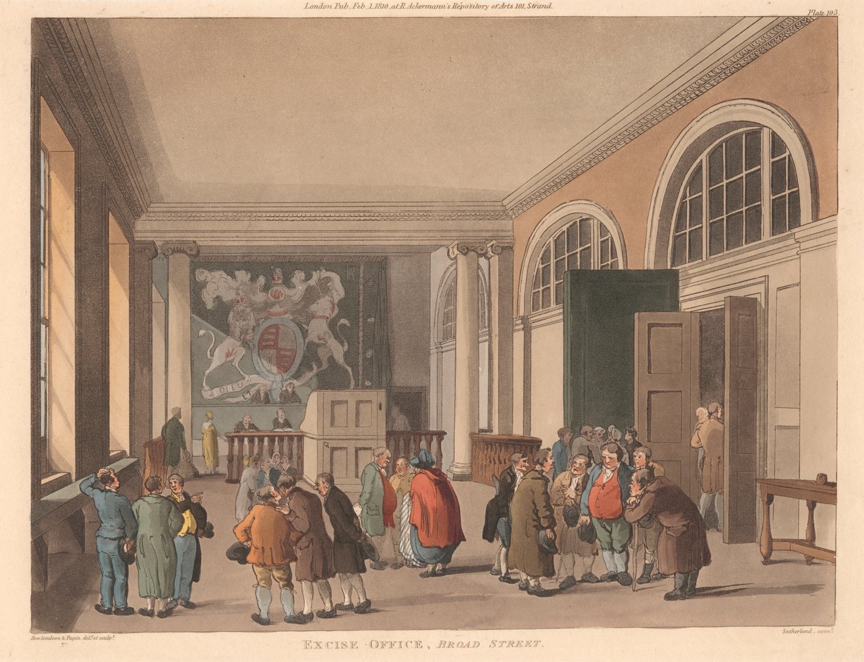 Valmisteverotoimisto, Broad Street tekijältä Thomas Sutherland
