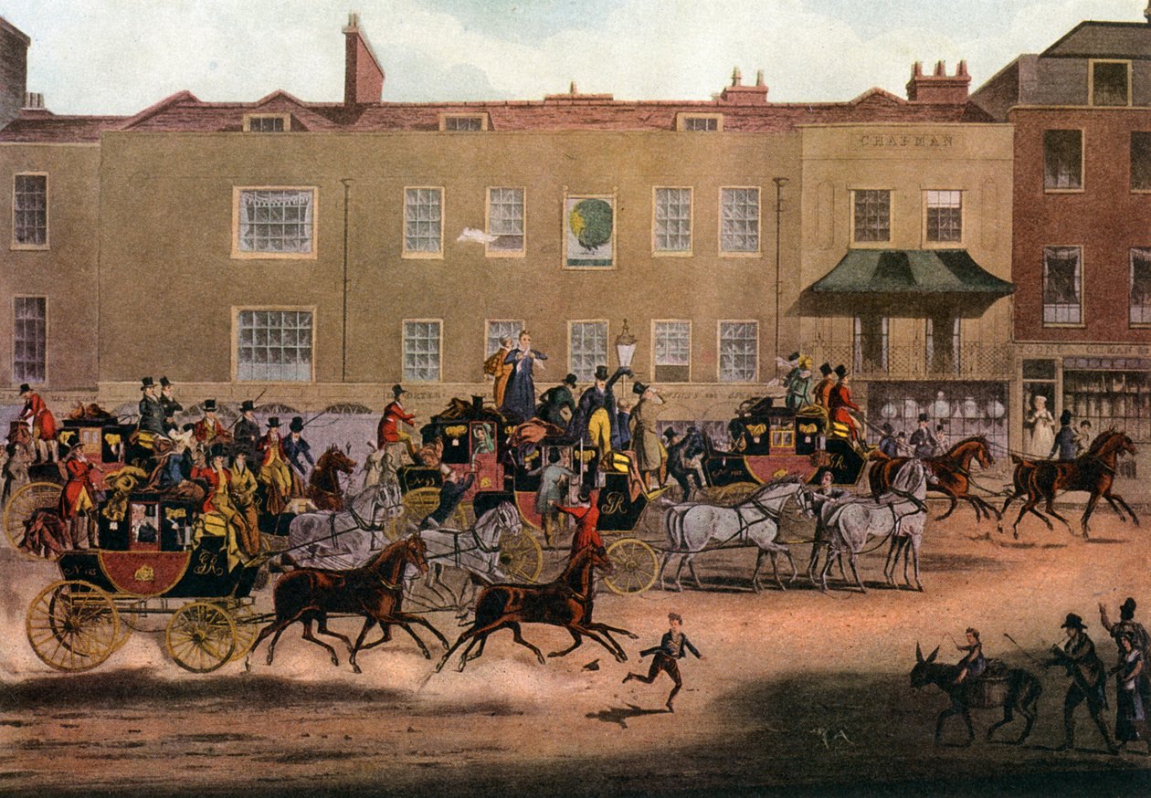 North Country Mails at the Peacock, Islington, 1823 1927. tekijältä Thomas Sutherland