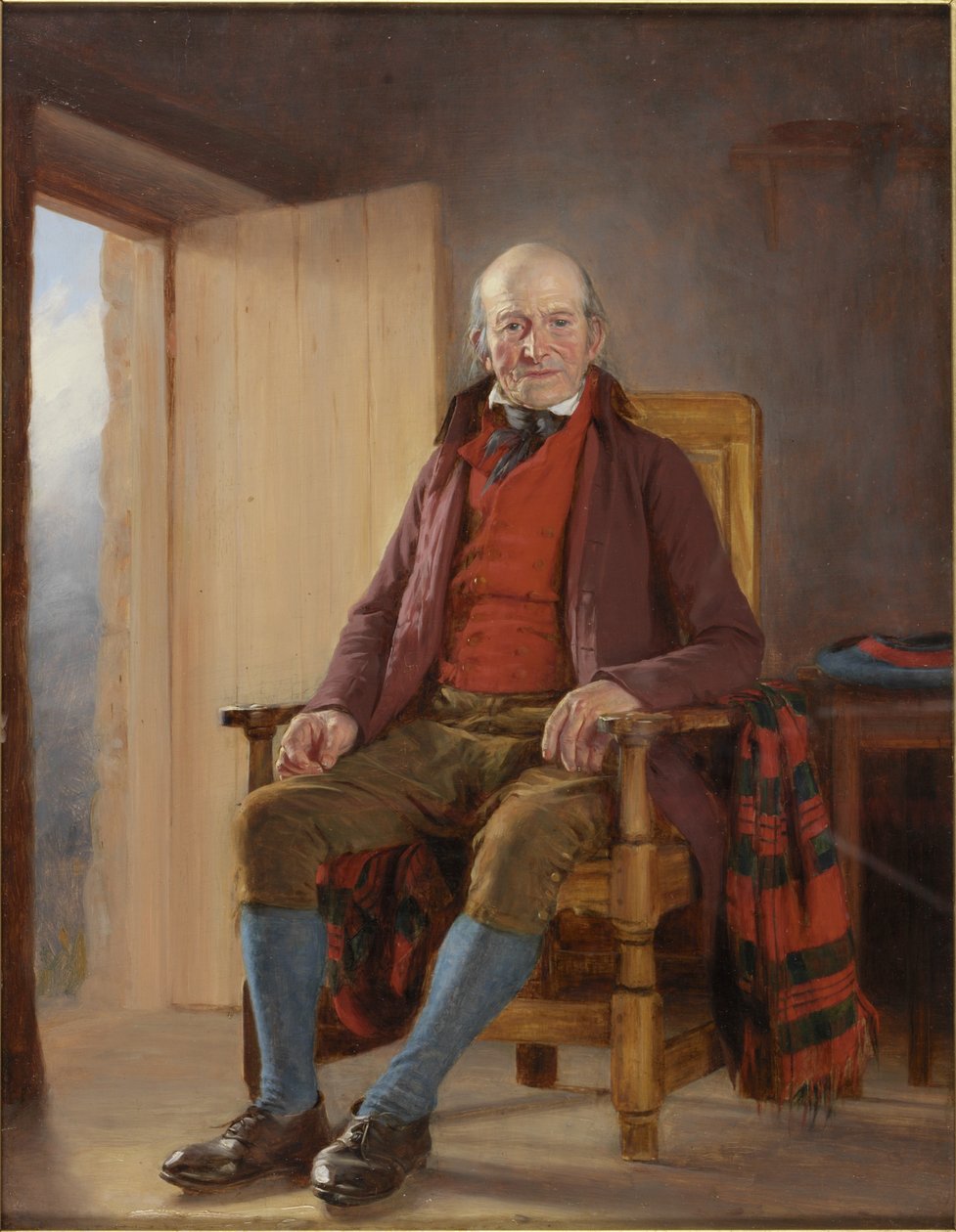 Northumbrian Farmer (öljy paneelissa) tekijältä Thomas Sword Good