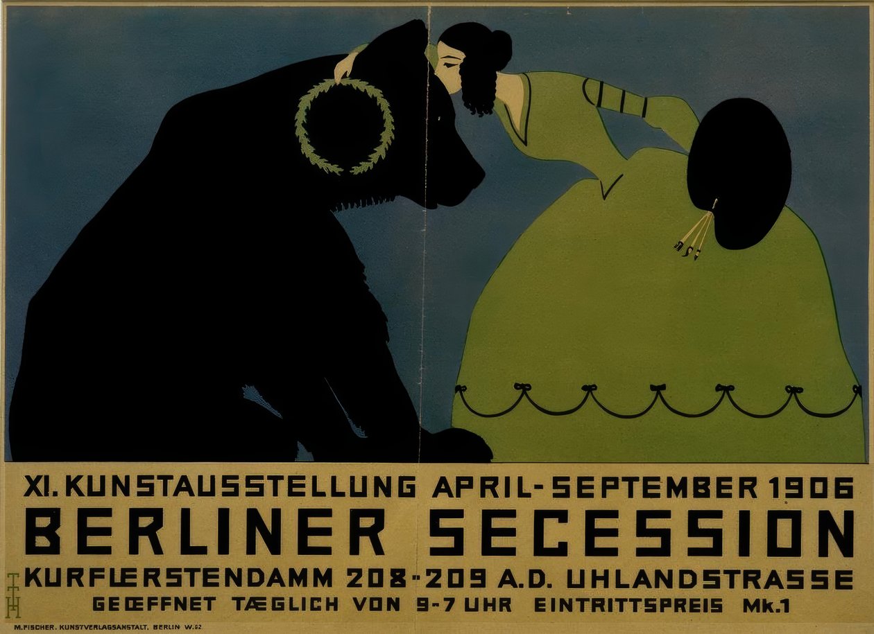 Berliinin Secession 1906 / T. Heine / juliste, 1906 tekijältä Thomas Theodor Heine
