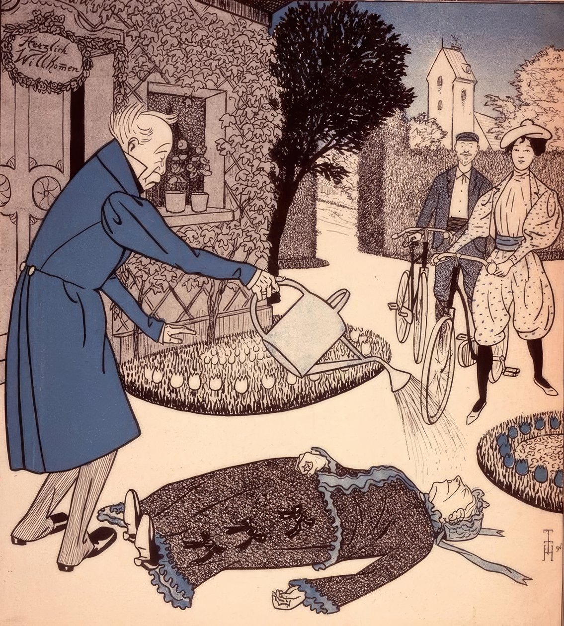 Avioparien vierailu tekijältä Thomas Theodor Heine