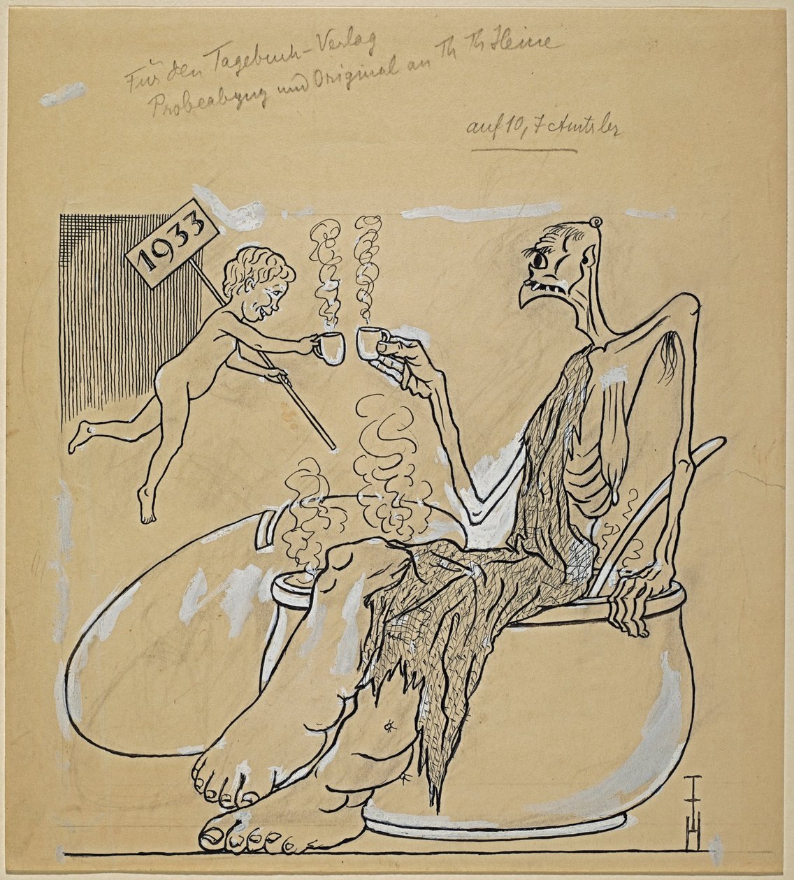 Hyvää uutta vuotta 1933 tekijältä Thomas Theodor Heine