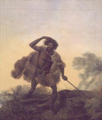 Aboriginaali keihään kanssa tekijältä Thomas Tyrwhitt Balcombe