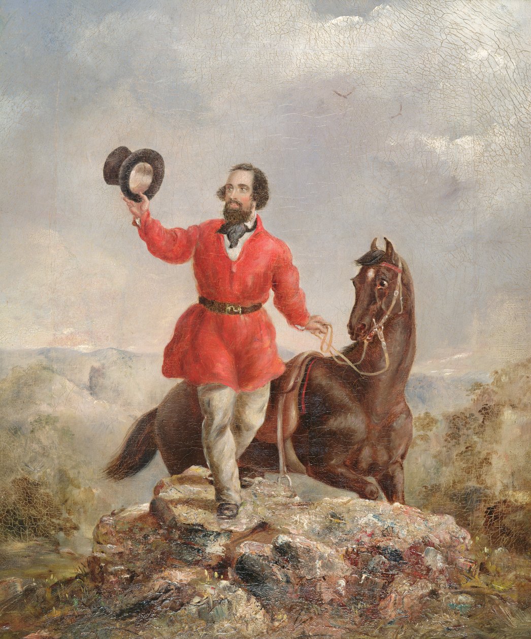 herra E.H. Hargraves, Australian kultalöytäjä, 1851 tekijältä Thomas Tyrwhitt Balcombe