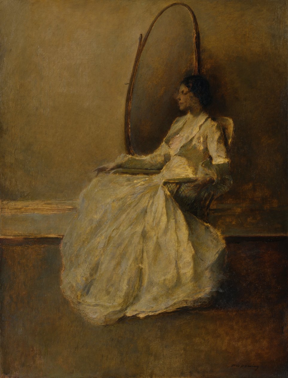 Lady in White nro 1, n. 1910. tekijältä Thomas Wilmer Dewing