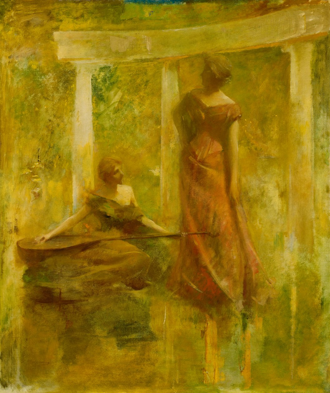 Musiikki, n. 1895. tekijältä Thomas Wilmer Dewing