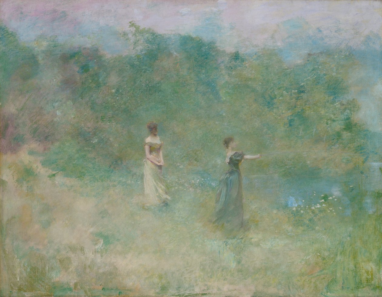 Kesä, n. 1890. tekijältä Thomas Wilmer Dewing