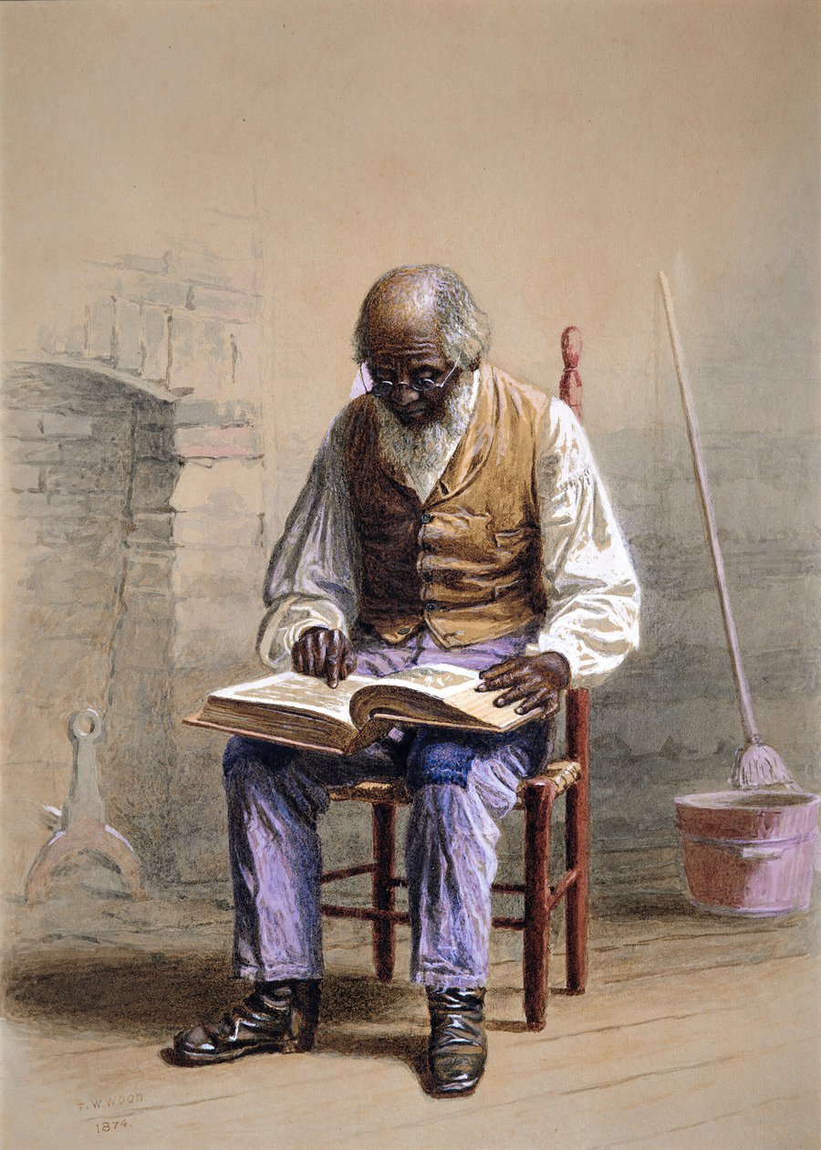 Raamatun lukeminen, 1874. tekijältä Thomas Waterman Wood