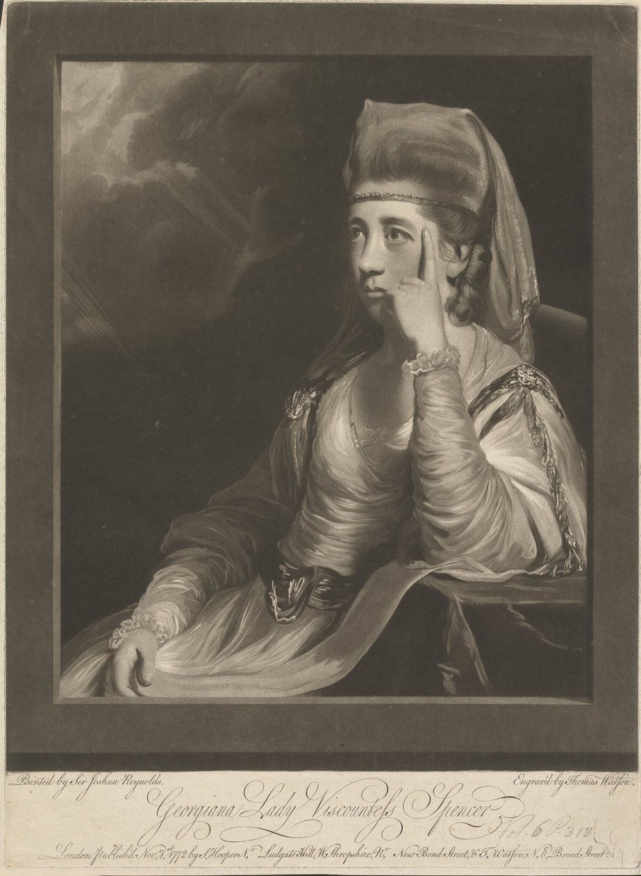 Margaret Georgiana Spencer (os. Poyntz), kreivitär Spencer tekijältä Thomas Watson