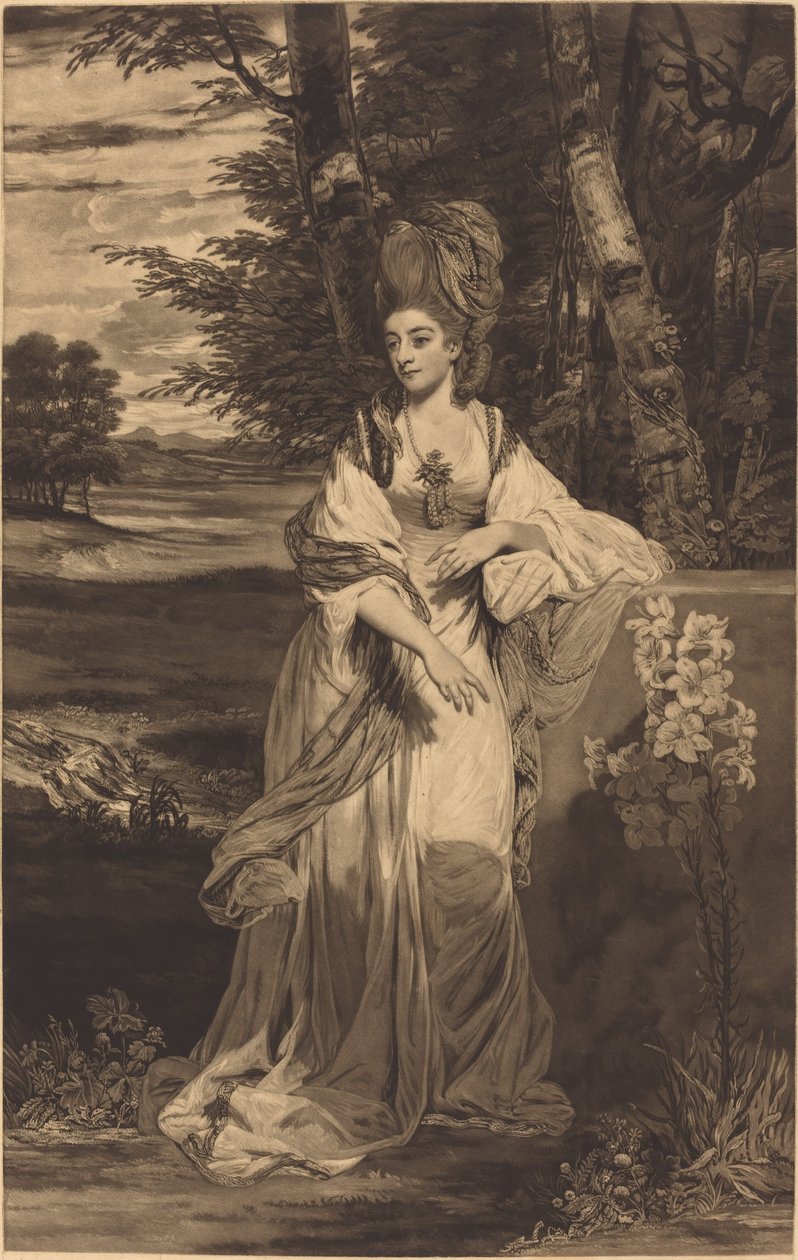 Catherine, Lady Bampfylde tekijältä Thomas Watson after Sir Joshua Reynolds