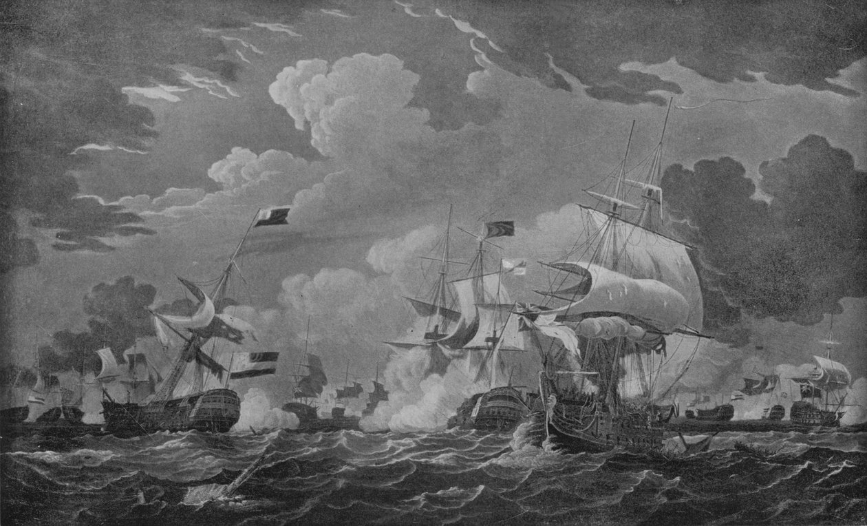 Amiraali Duncanin voitto, c1798 tekijältä Thomas Whitcombe