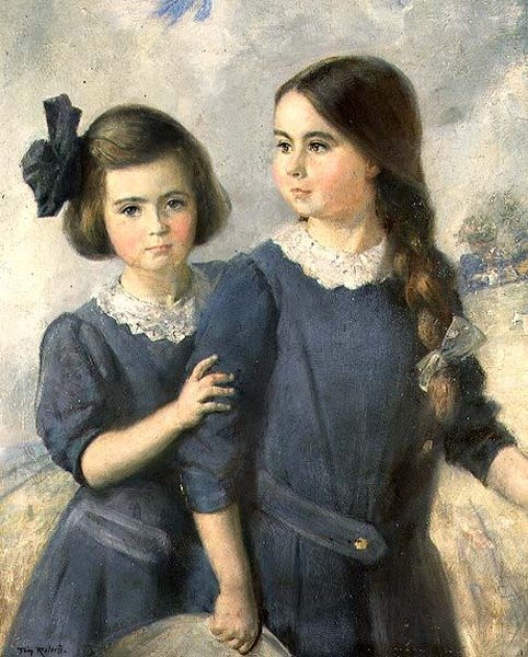 Gwynnethin ja Norah Langton Thompsonin muotokuva tekijältä Thomas William Roberts