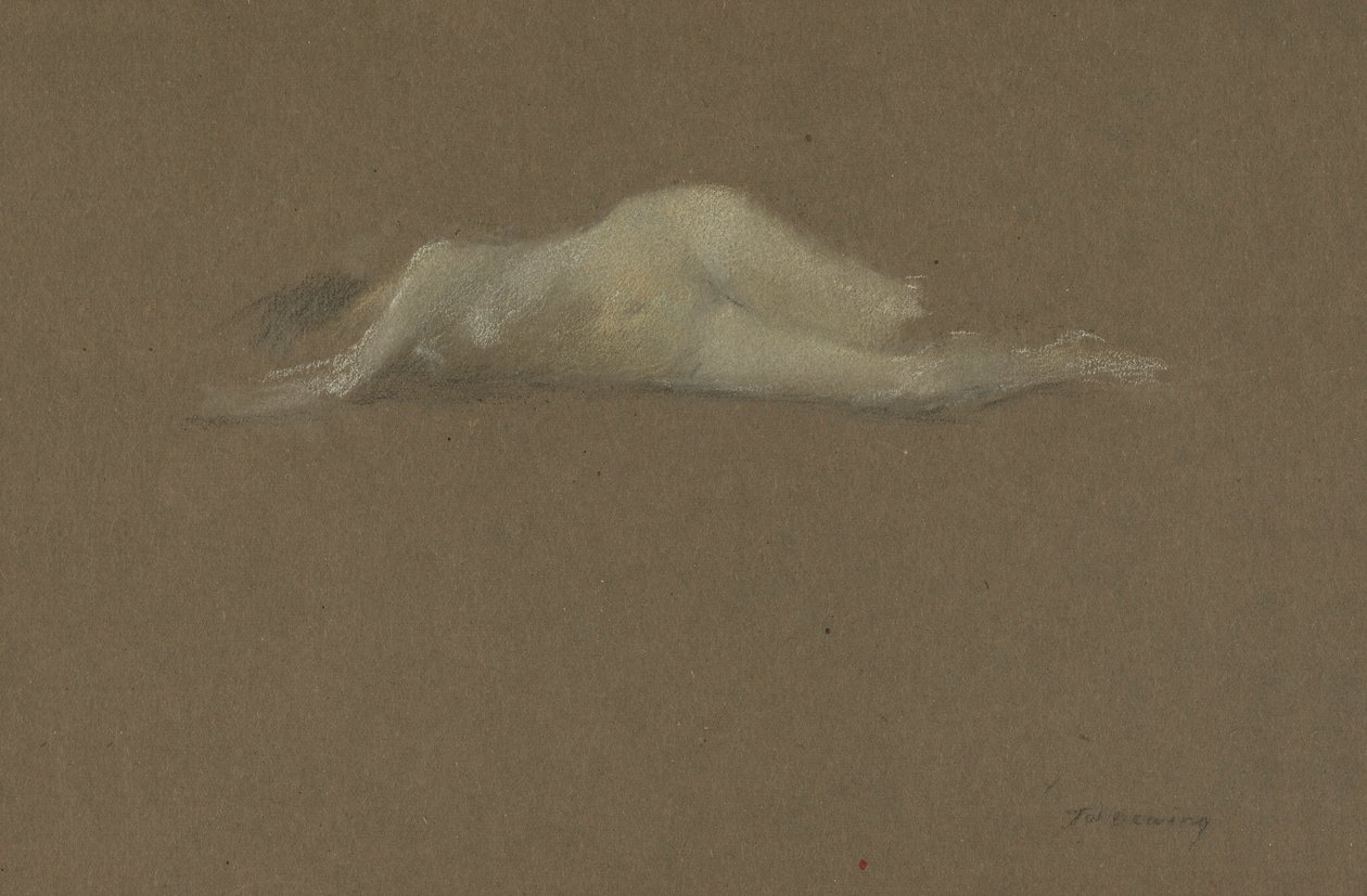 Dona nua al seu costat tekijältä Thomas Wilmer Dewing