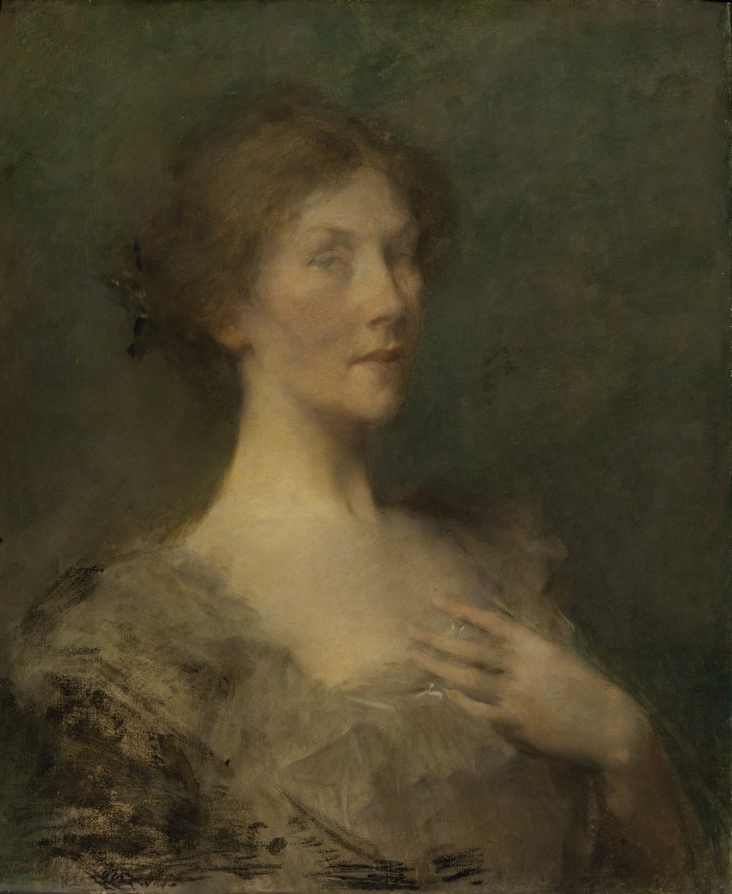 Naisen muotokuva tekijältä Thomas Wilmer Dewing