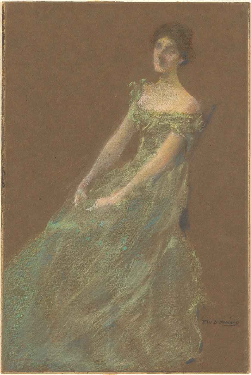 Vihreä mekko tekijältä Thomas Wilmer Dewing