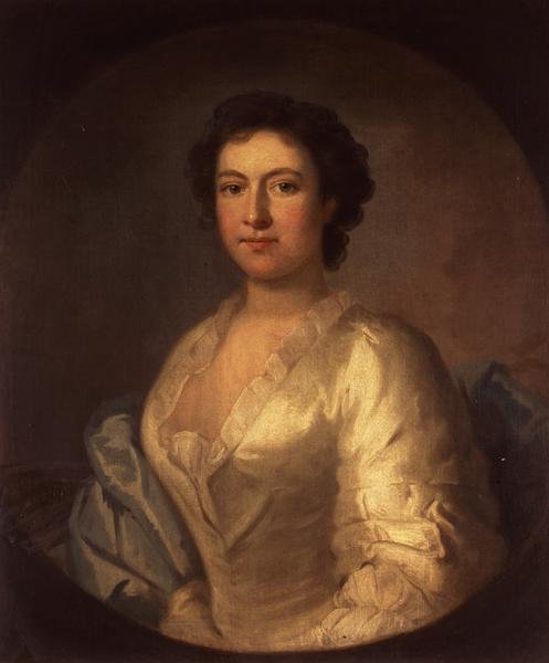Muotokuva laulaja Susannah Maria Cibberistä tekijältä Thomas Wollaston