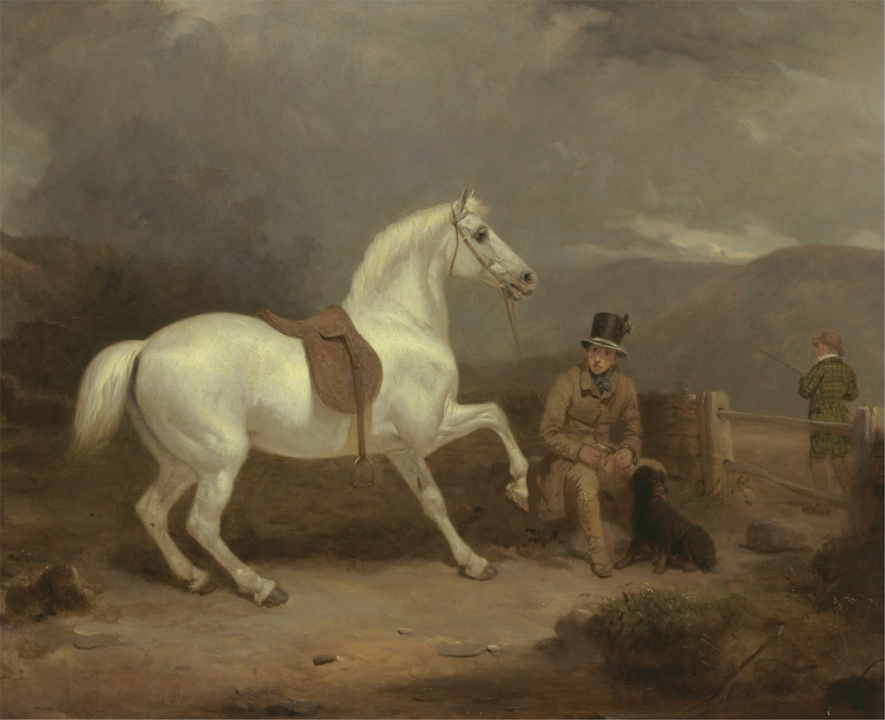 Grey Shooting Pony, luultavasti Johnston Kingin omaisuutta sulhasen kanssa tekijältä Thomas Woodward
