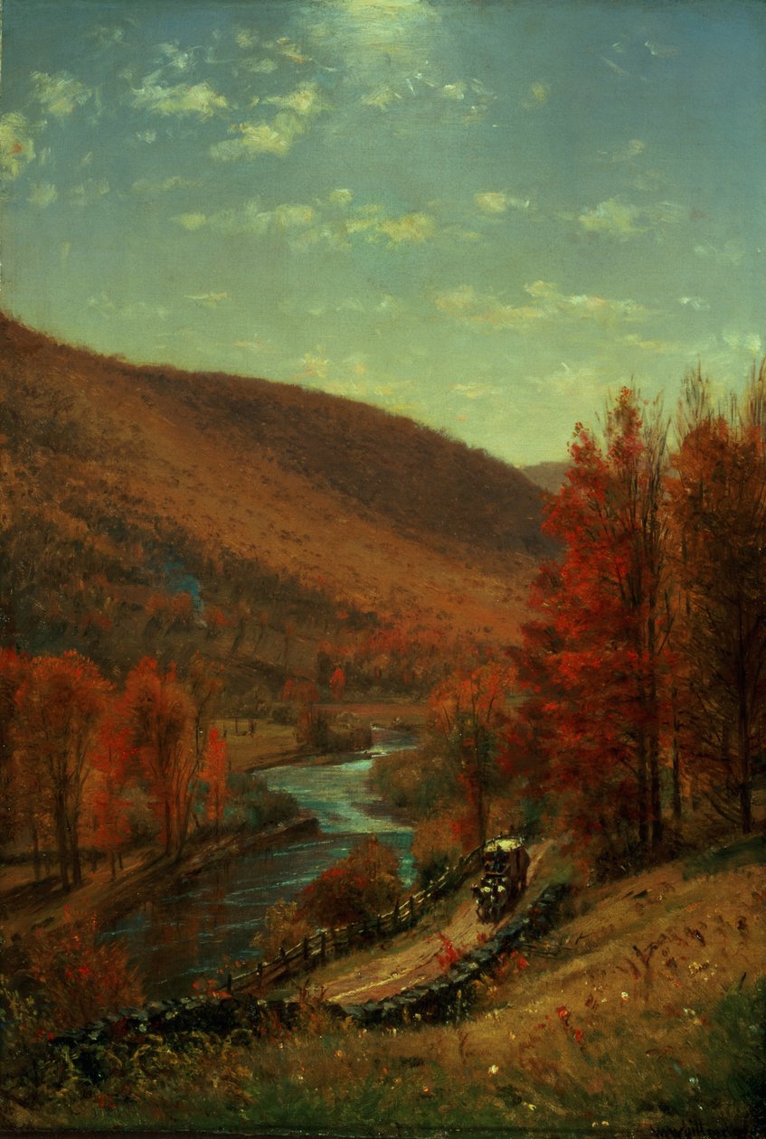 Tie Belvederen läpi, Vermont tekijältä Thomas Worthington Whittredge