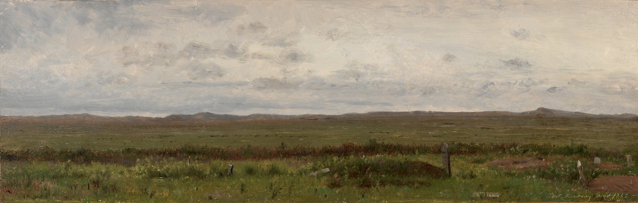Matkailijoiden haudat, Fort Kearny, Nebraska tekijältä Thomas Worthington Whittredge